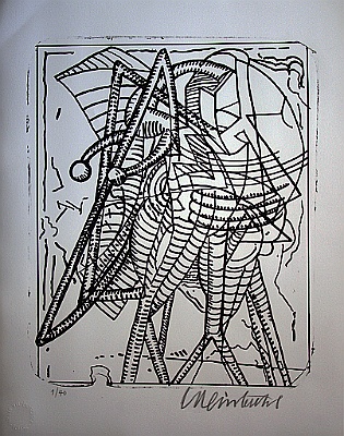 1998 - Buchillustration - Lithographie auf Stein - 40,5x32,5cm
